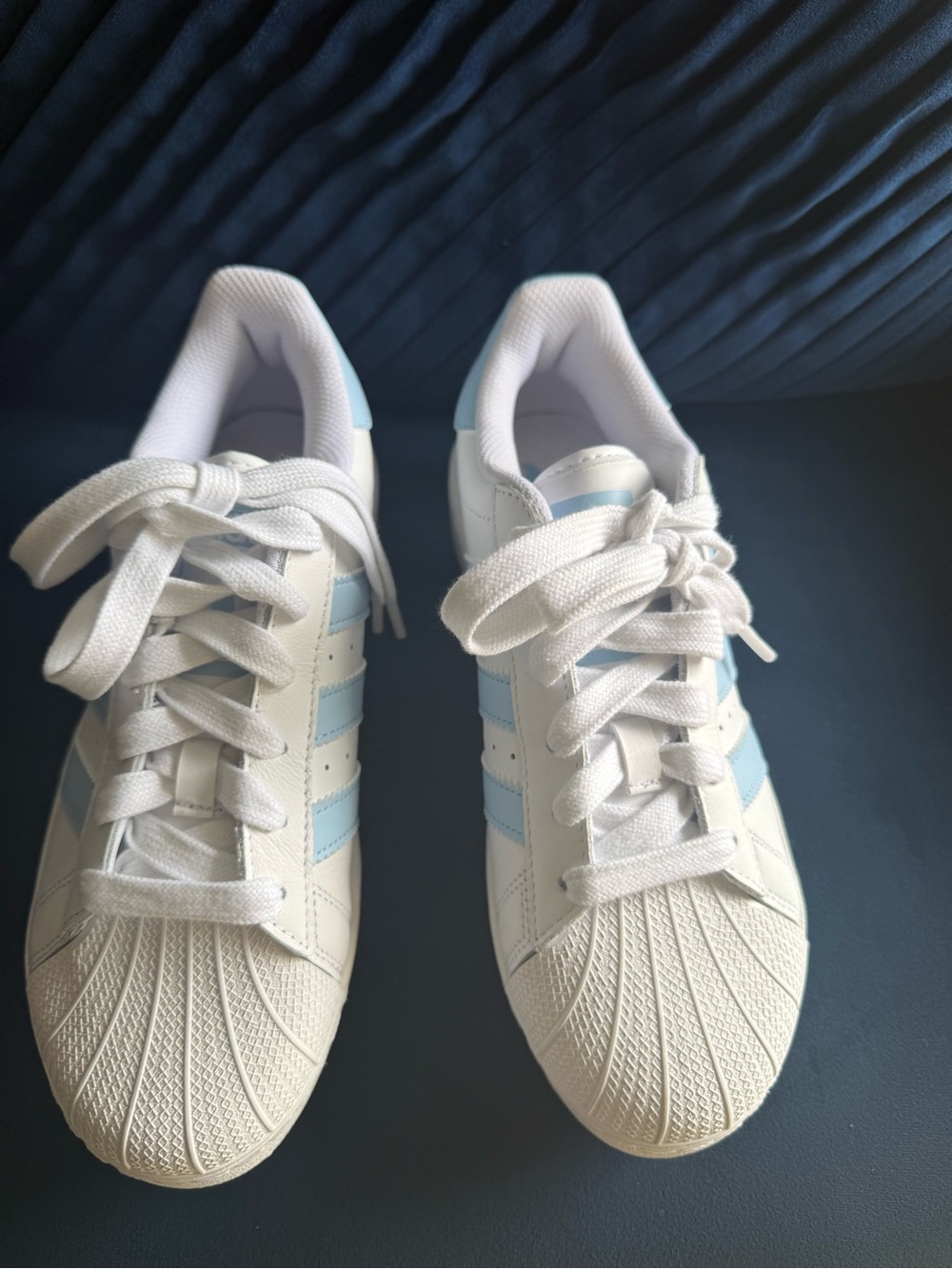 Adidas sneakers blue and white